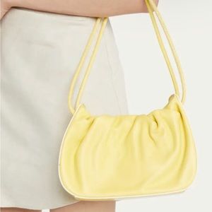 Staud Kiki Ruched Leather Shoulder Bag